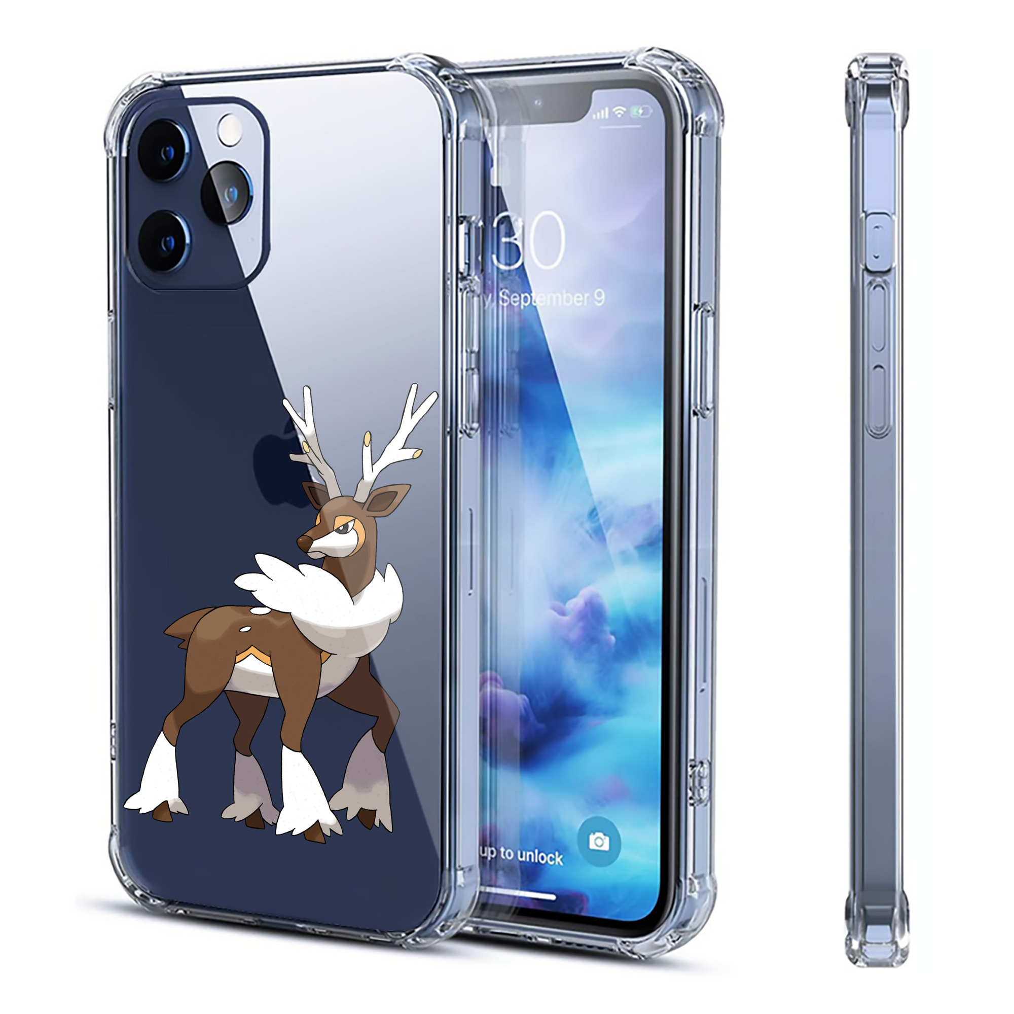 （画像用） ポケットモンスター Pokémon 【iPhone 12シリーズ対応】透明スマホケース（クリアソフトケース）